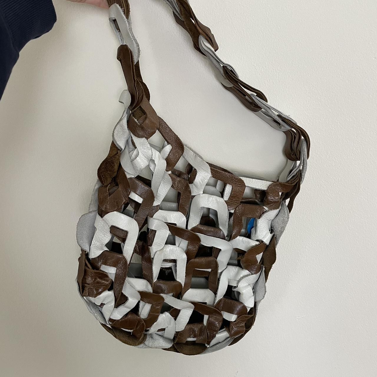 バッグ sc103 brown leather links tote sullen SC103 - Leather Medium Links Tote - Cinema | Oroboro Store