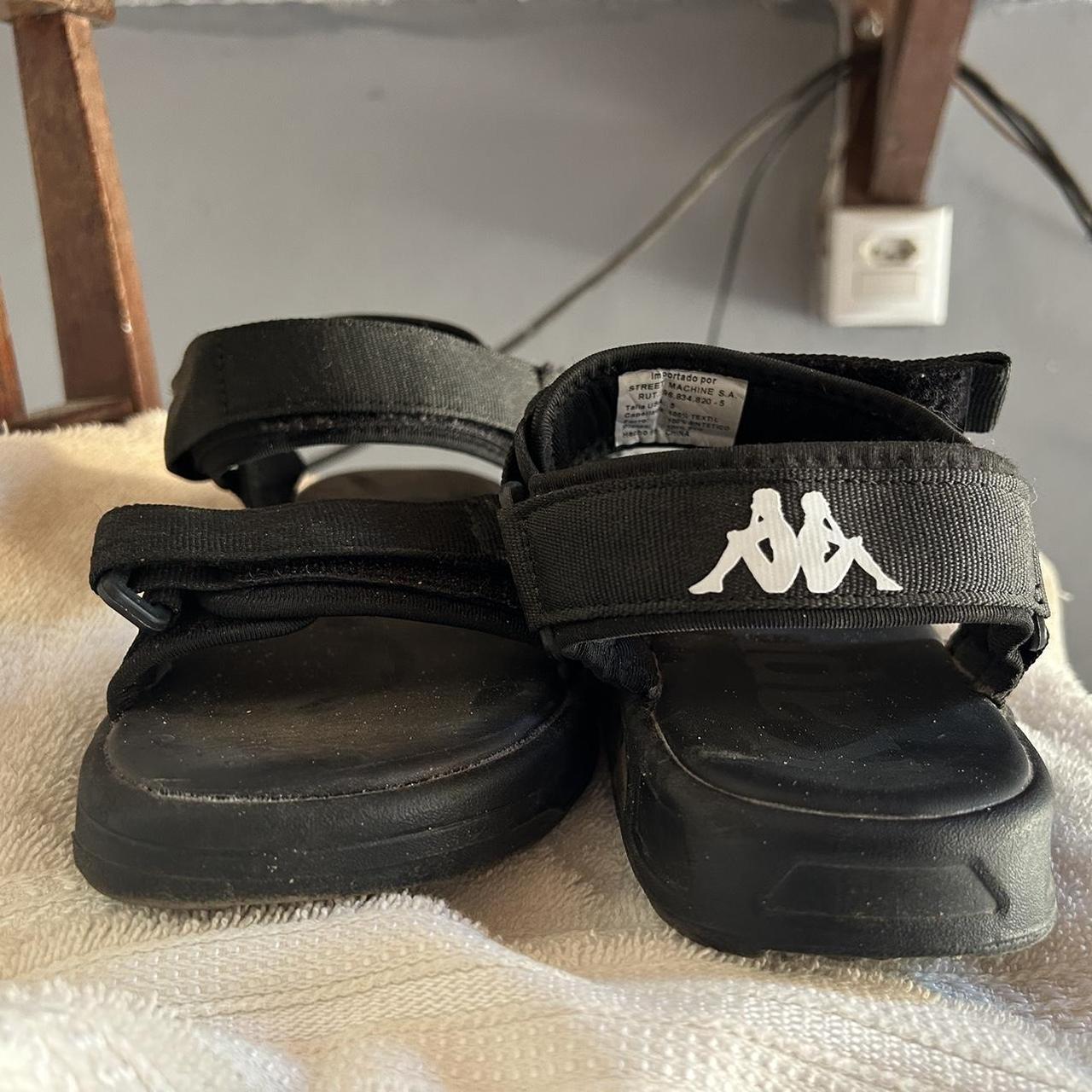 Black Kappa Platform Hiking Sandals Uni sex Women s Depop