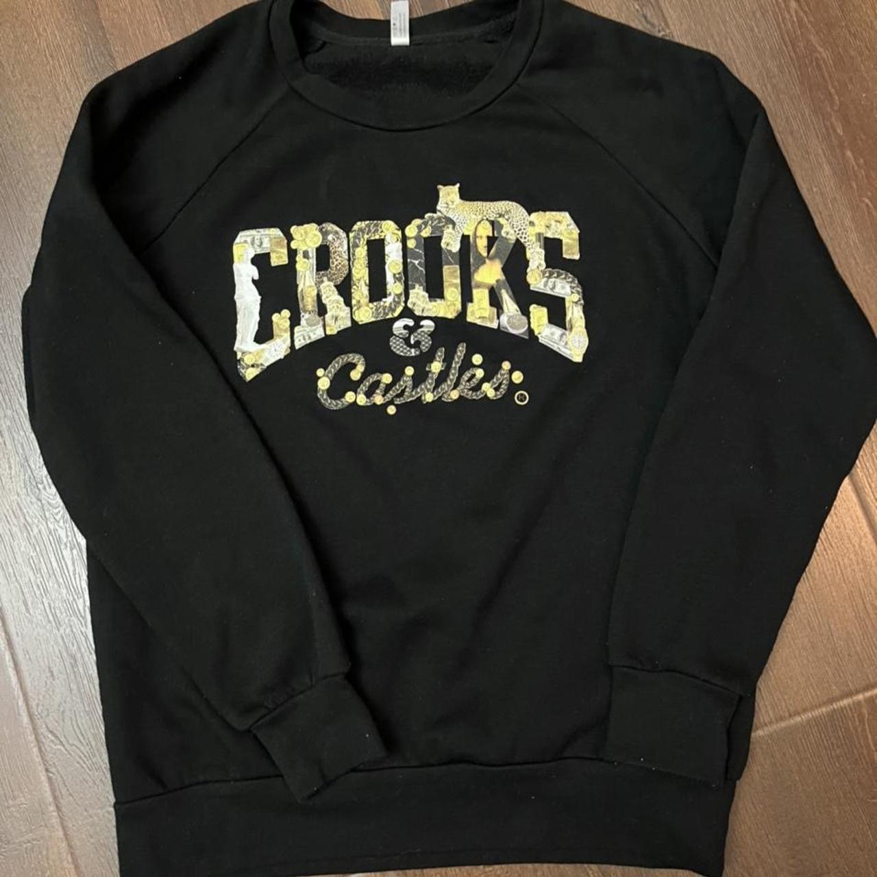 Crooks & Castles crewneck. Size small but feels more... - Depop