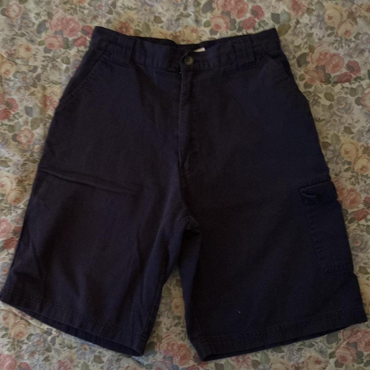 cargo linen jorts !! these longer shorts are perfect - Depop