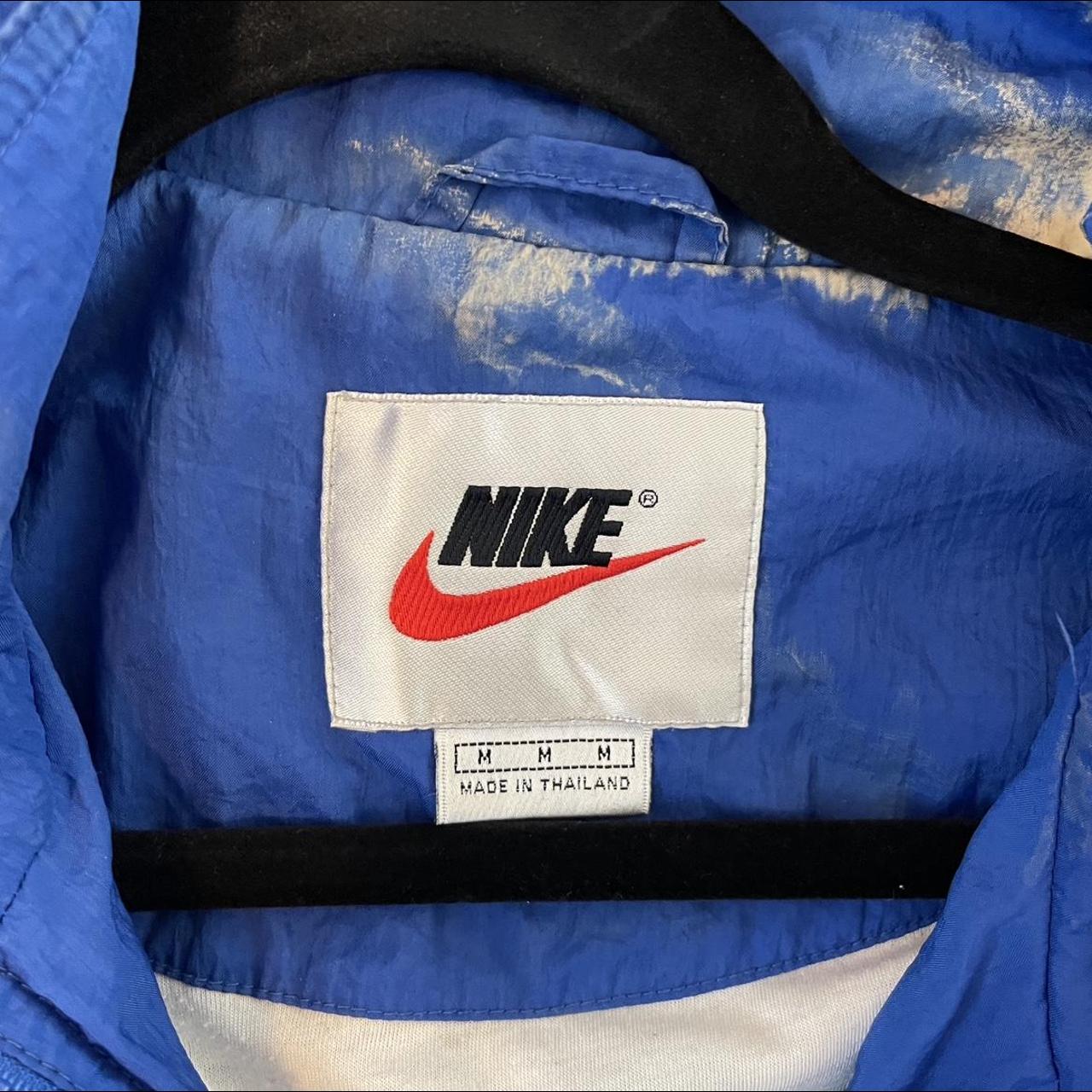 Nike Men's White and Blue Jacket (3)