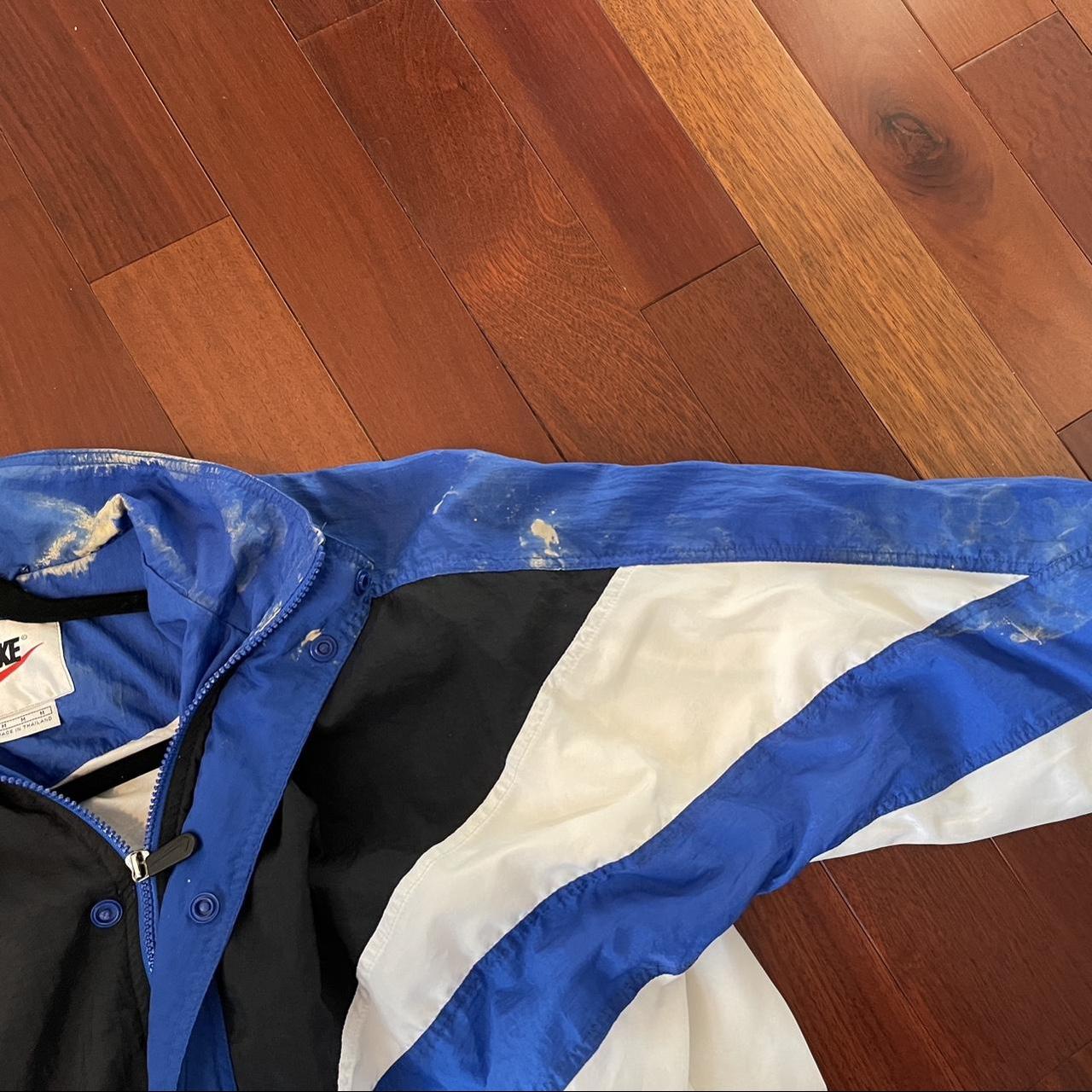 Nike Men's White and Blue Jacket (4)