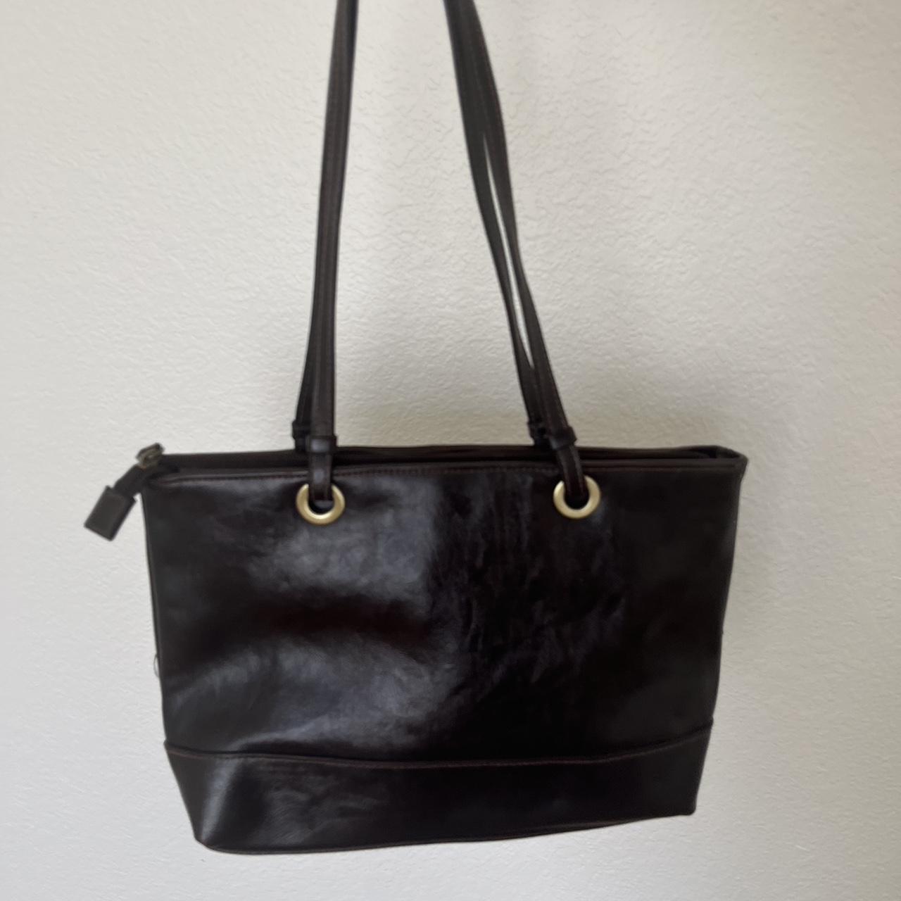 Dark Brown Shoulder Bag #vintage - Depop