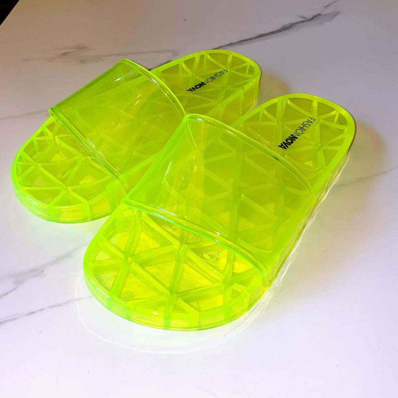 Jelly neon sale slides