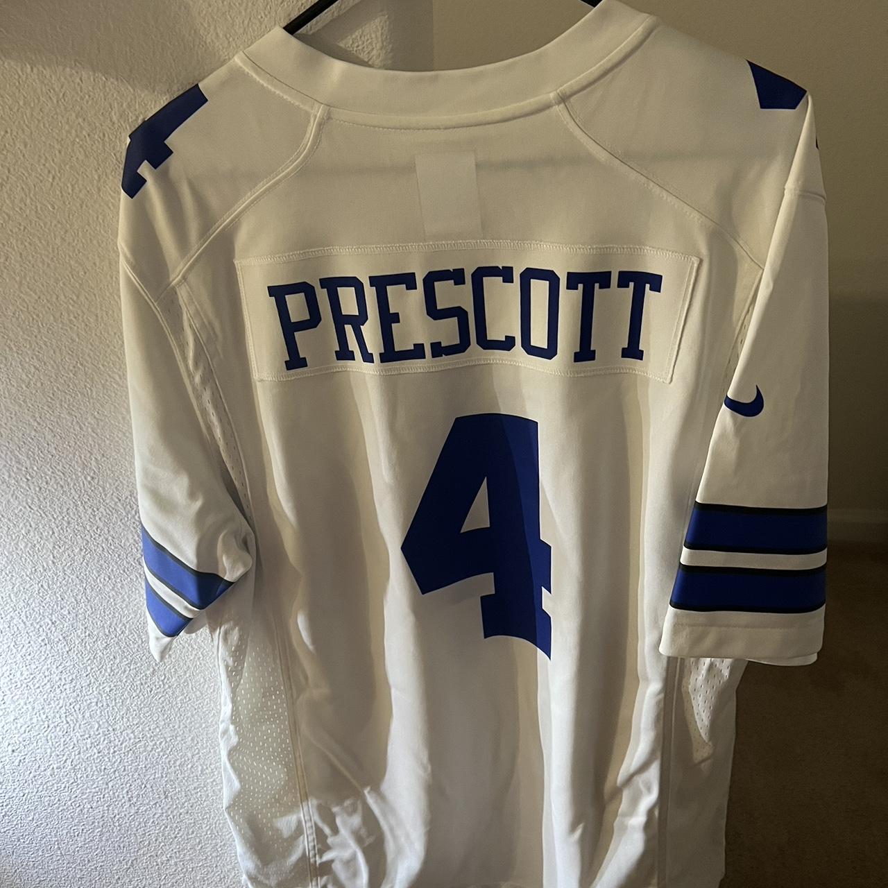 Dallas Cowboys Dak Prescott Jersey Black Blue and - Depop