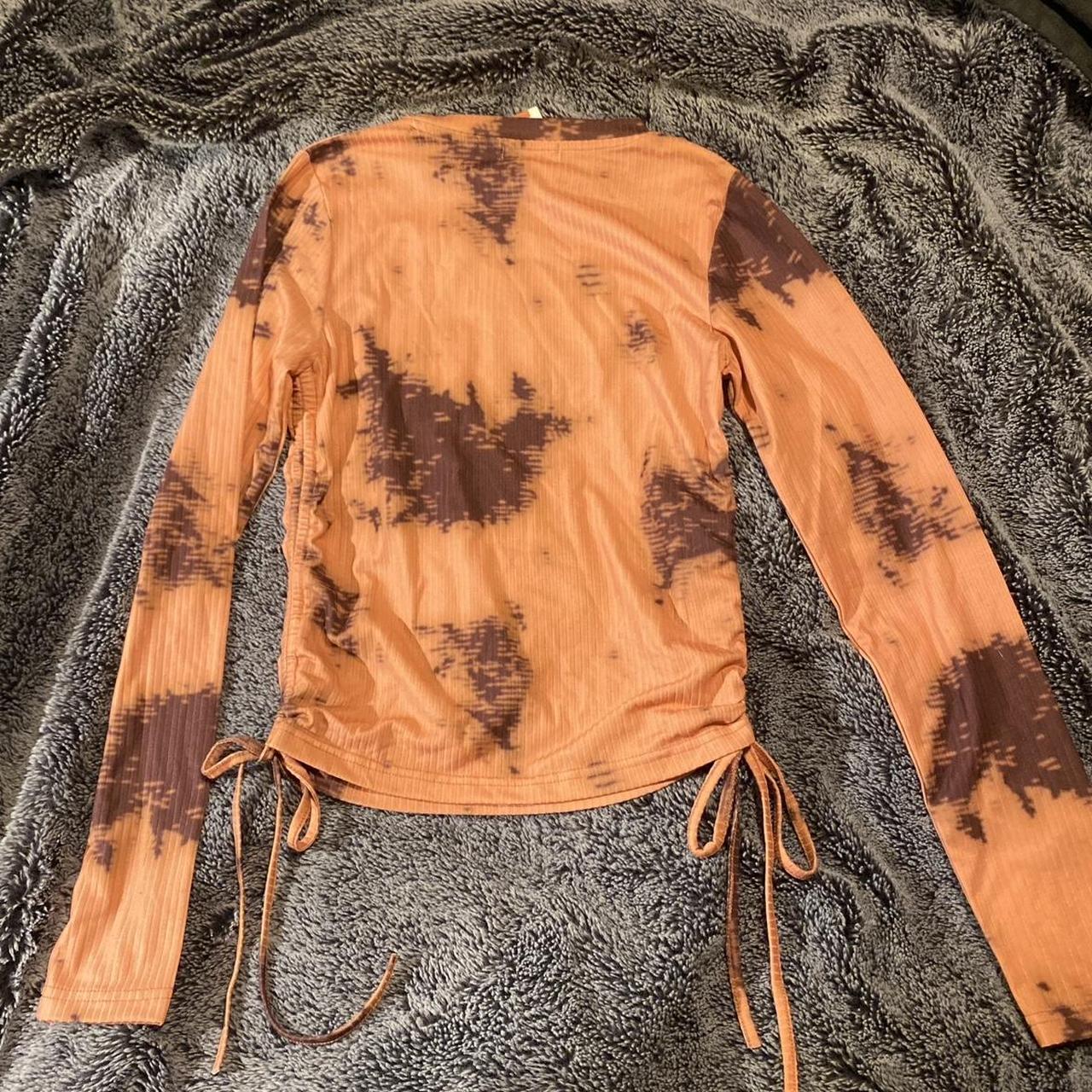 tie dye crop long sleeve