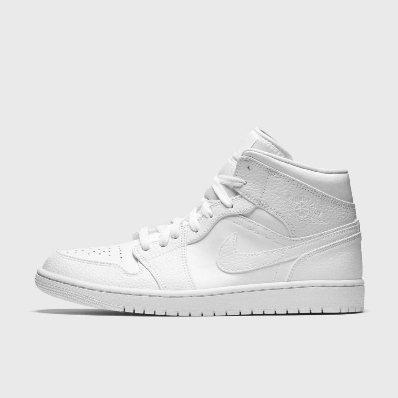 high top white jordans womens