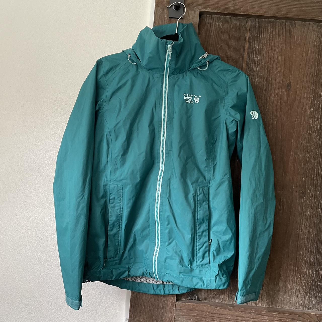 Mountain Hardwear Teal Rain Jacket 🌧️ PLEASE DO NOT... - Depop