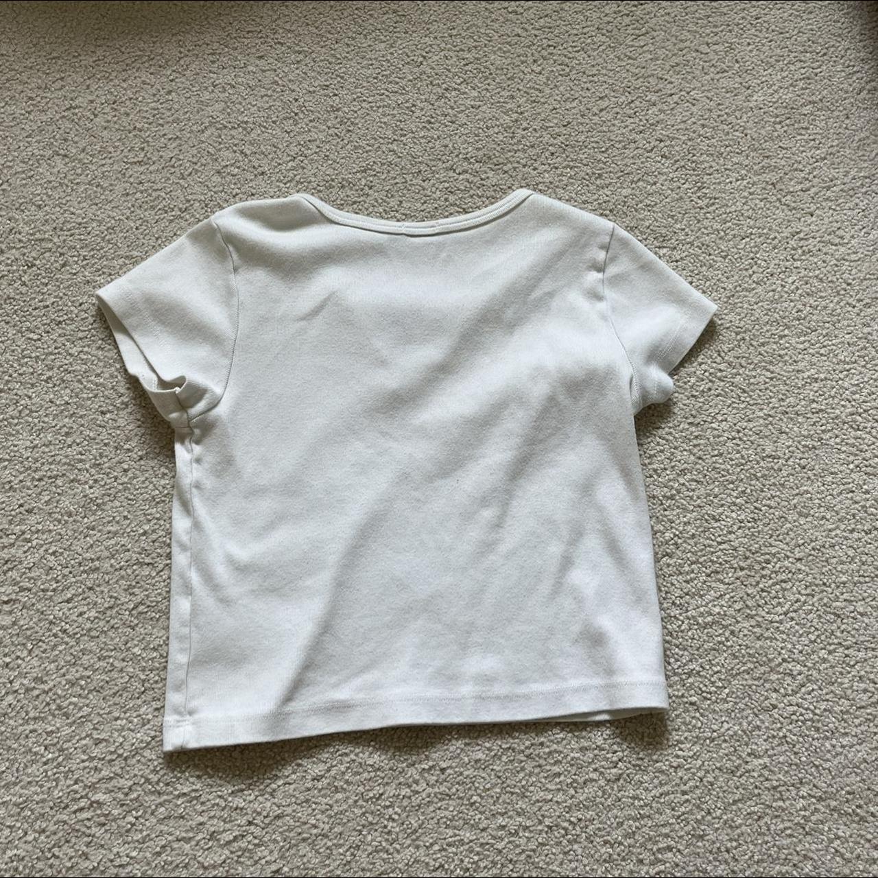 pale yellow brandy melville ashlyn top! cropped fit - Depop