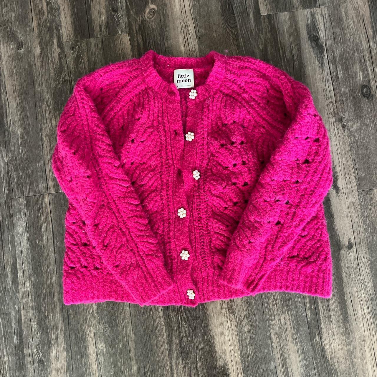 Aritzia Little Moon Pink Rosella Cardigan Worn few... Depop
