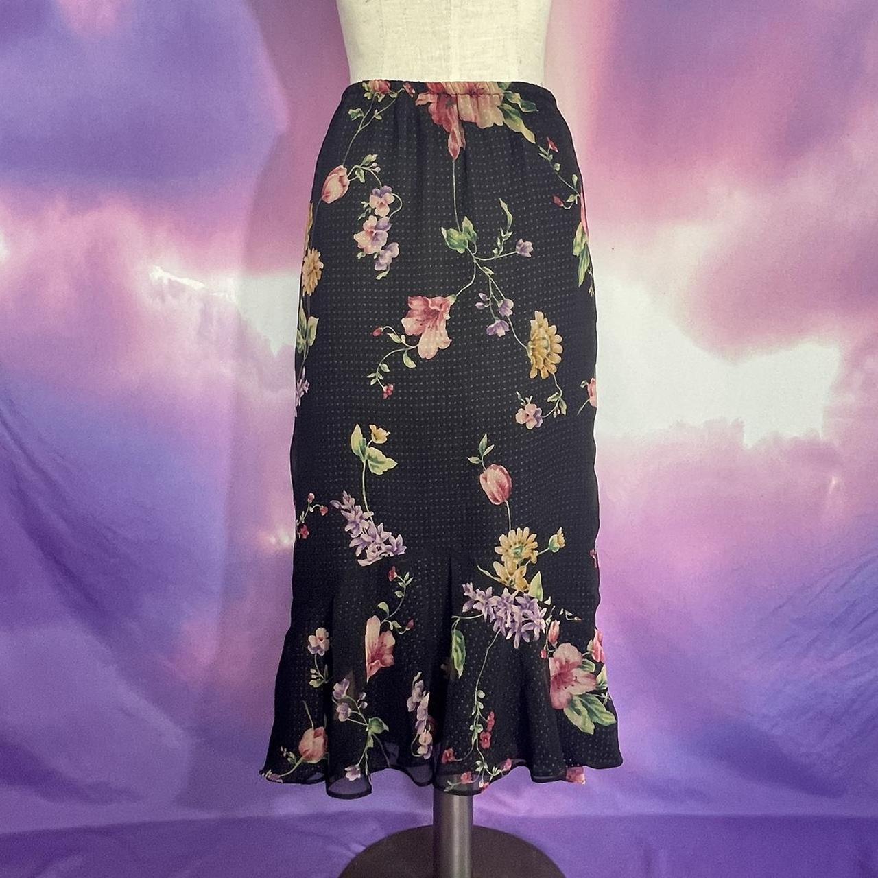 ameri vintage FLOWER MERMAID SKIRT-