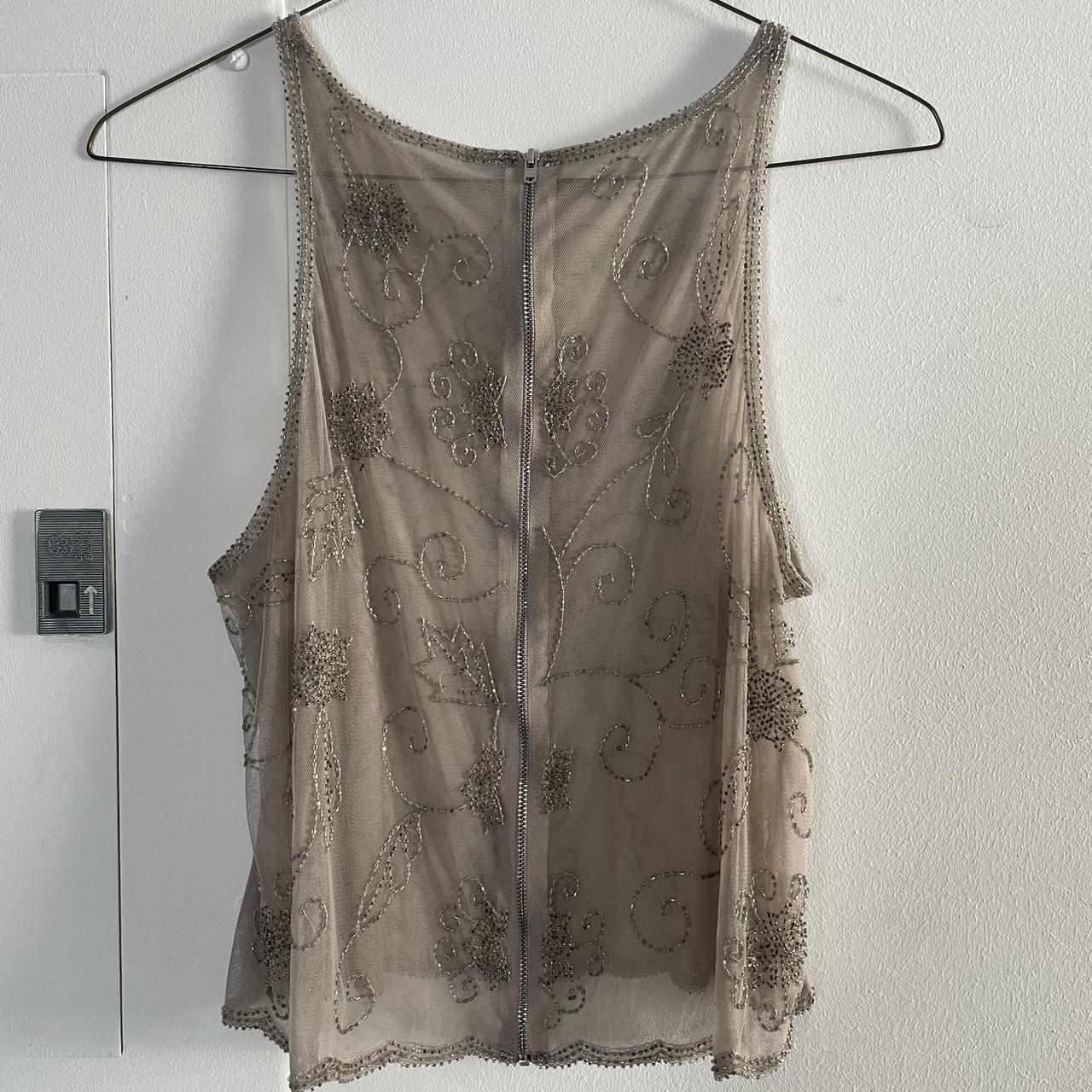 Chan Luu mesh tank top with some precious delicate Depop