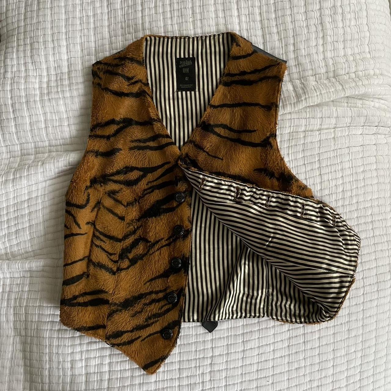 vintage Jean Paul Gaultier f/w 1993 furry tiger | Depop