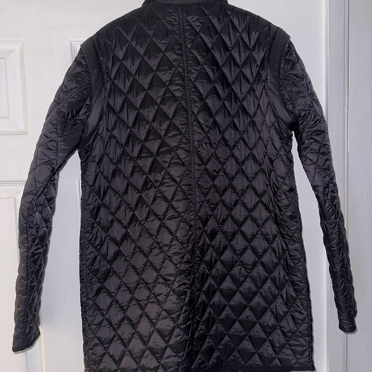 NEXT black gillet quilted jacket Removable... - Depop