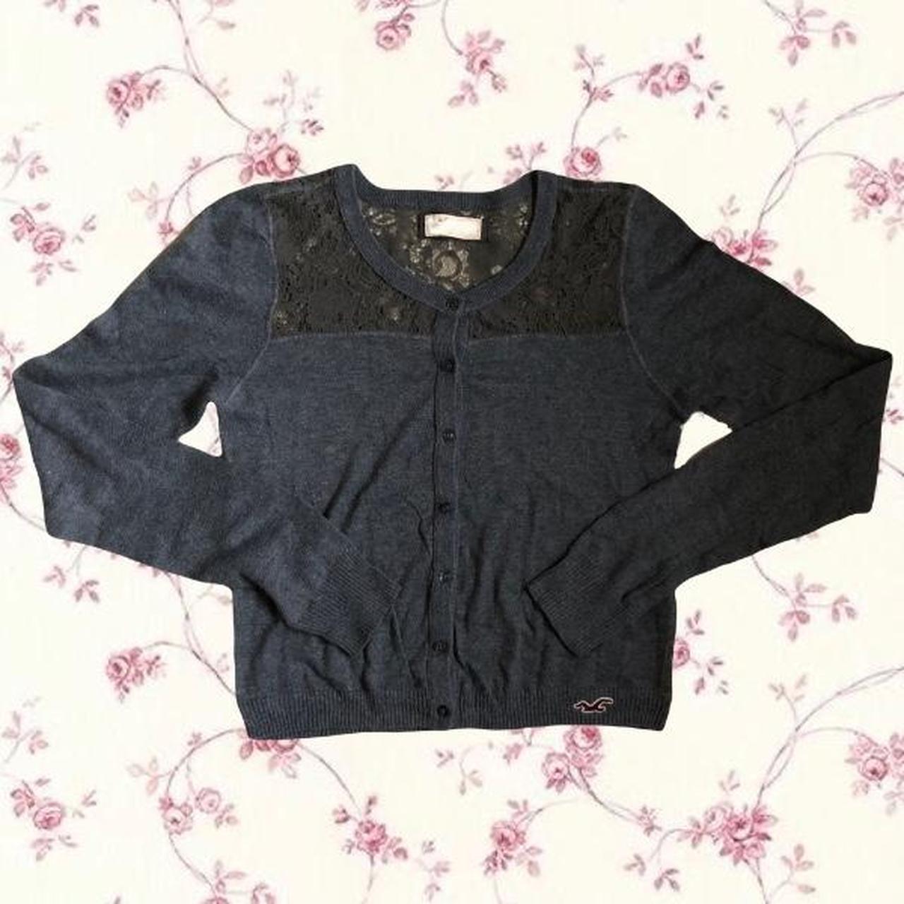 Black deals cardigan hollister