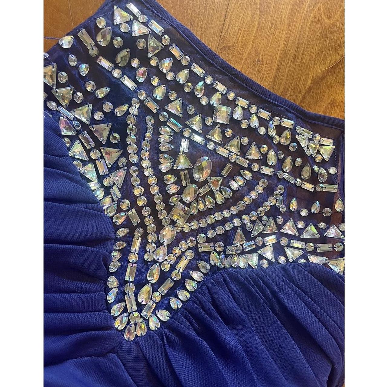 B Darlin Women's Blue Dress | Depop