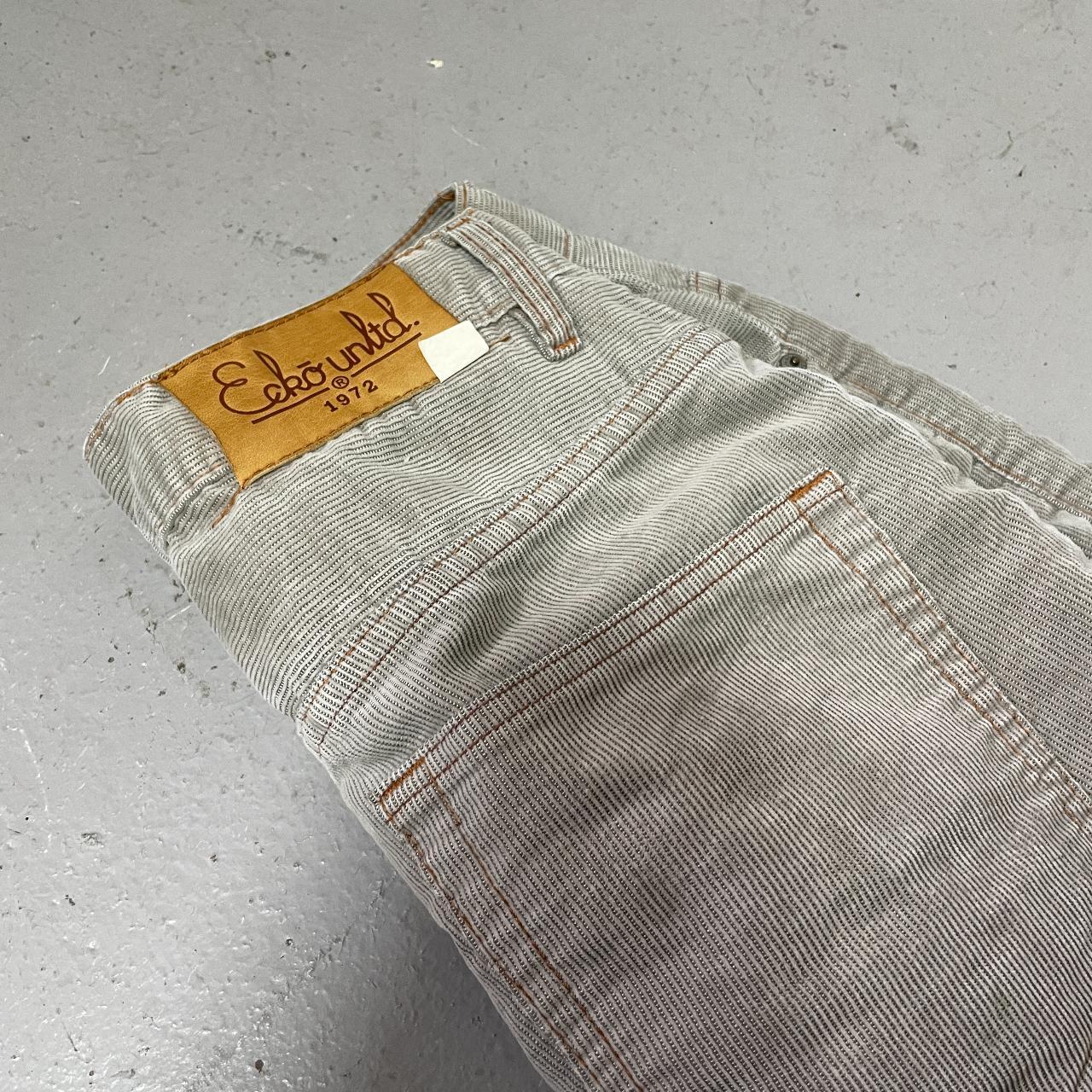 Ecko Unltd. Men's Grey and Khaki Trousers | Depop