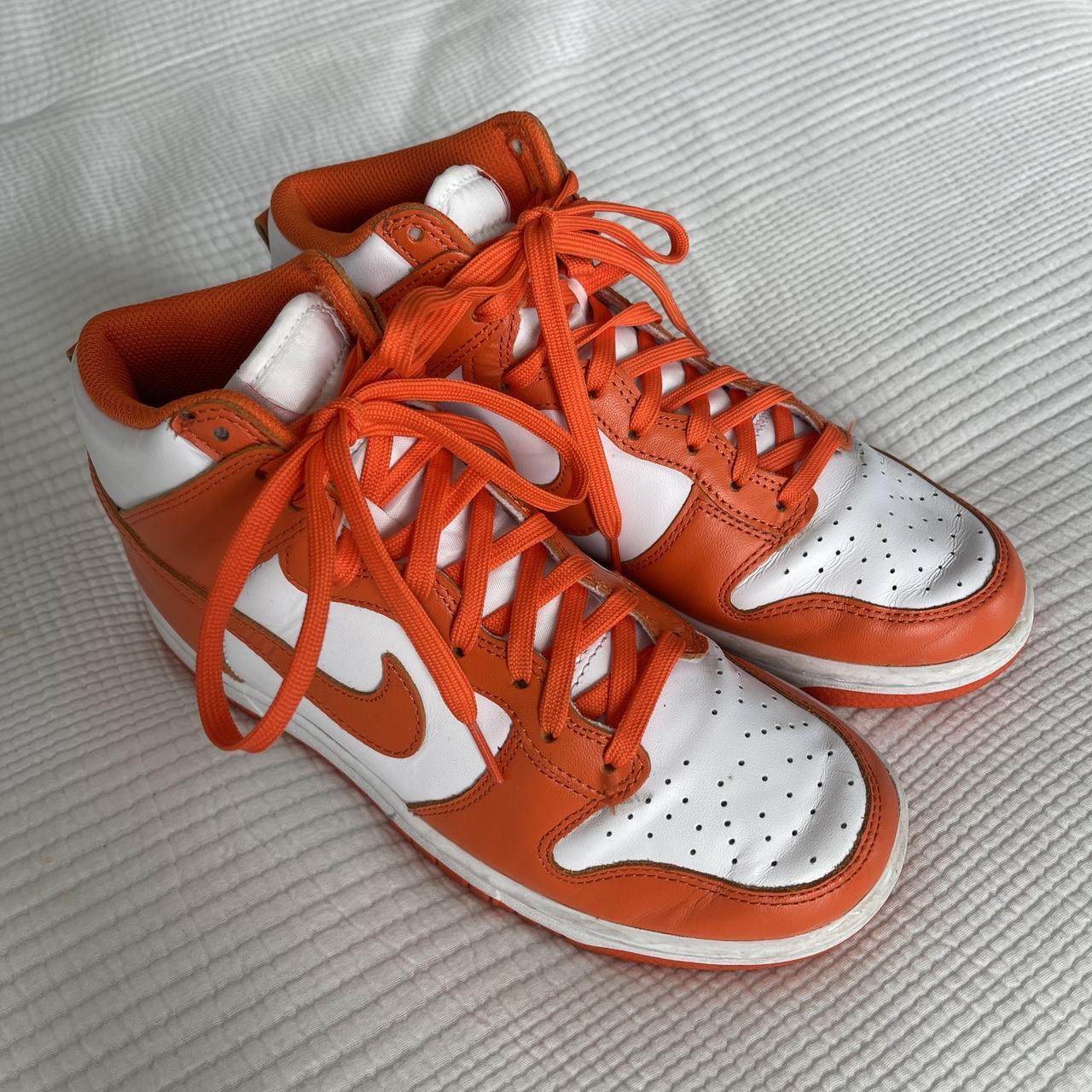 Syracuse Dunk Highs, Orange Nike Dunks! Worn, but
