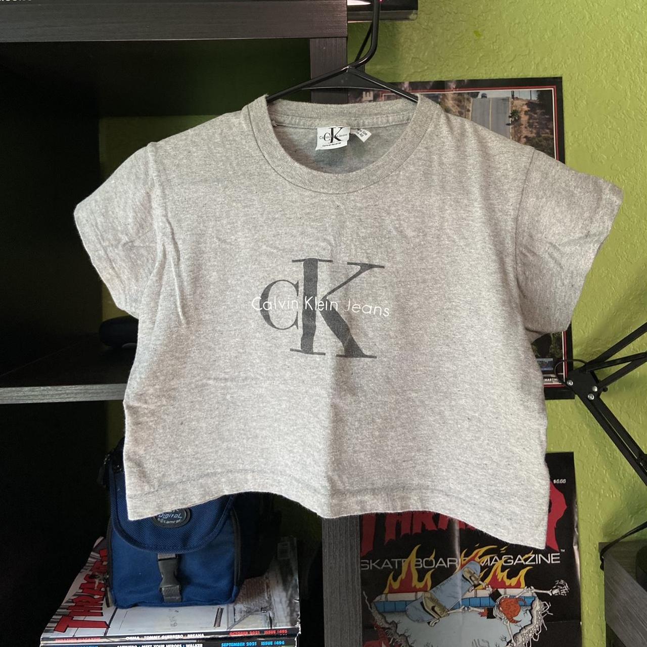 Calvin Klein Black CK One Cropped T-Shirt