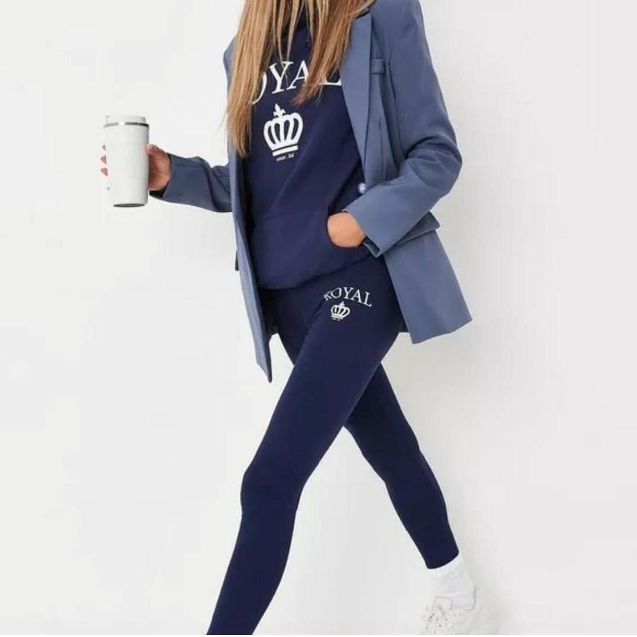 Missguided Royal blue two piece matching SET