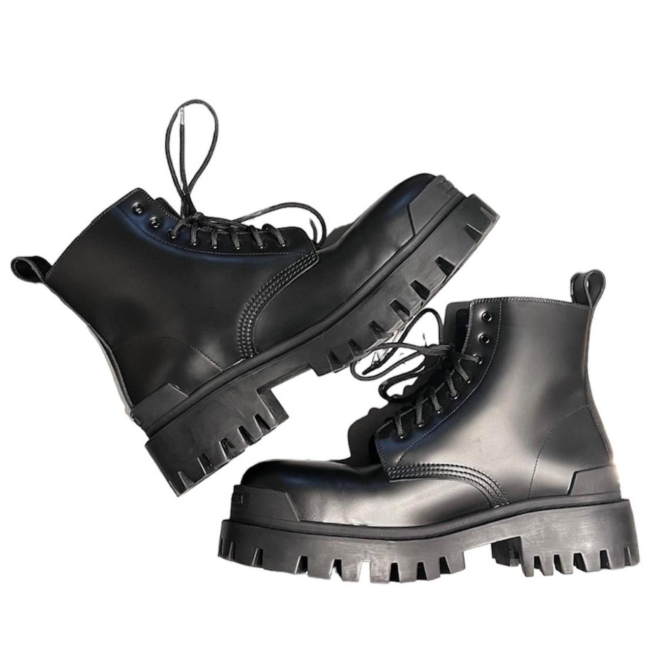 balenciaga boots mens black