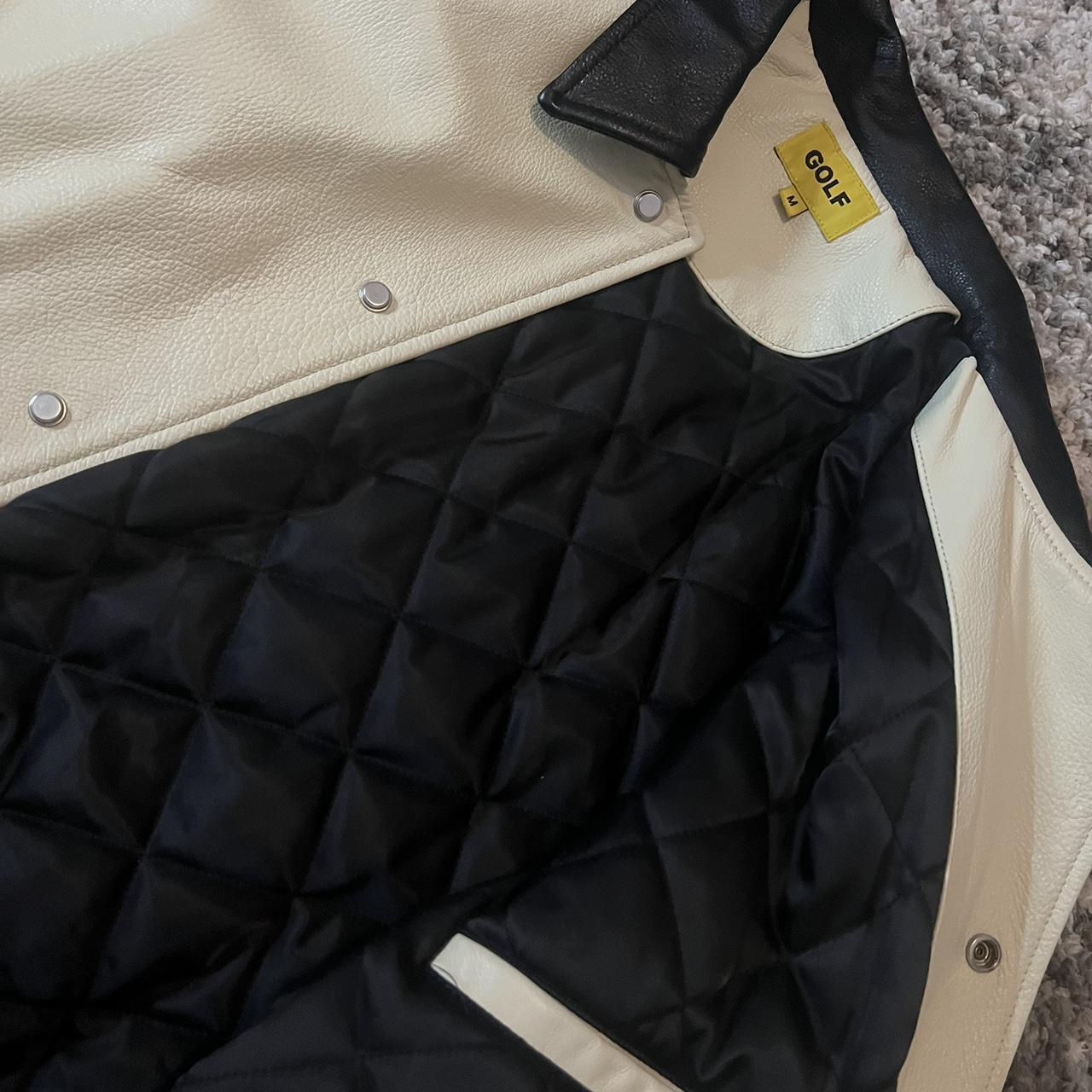 Golf wang olde leather jacket Really heavy nice | Depop