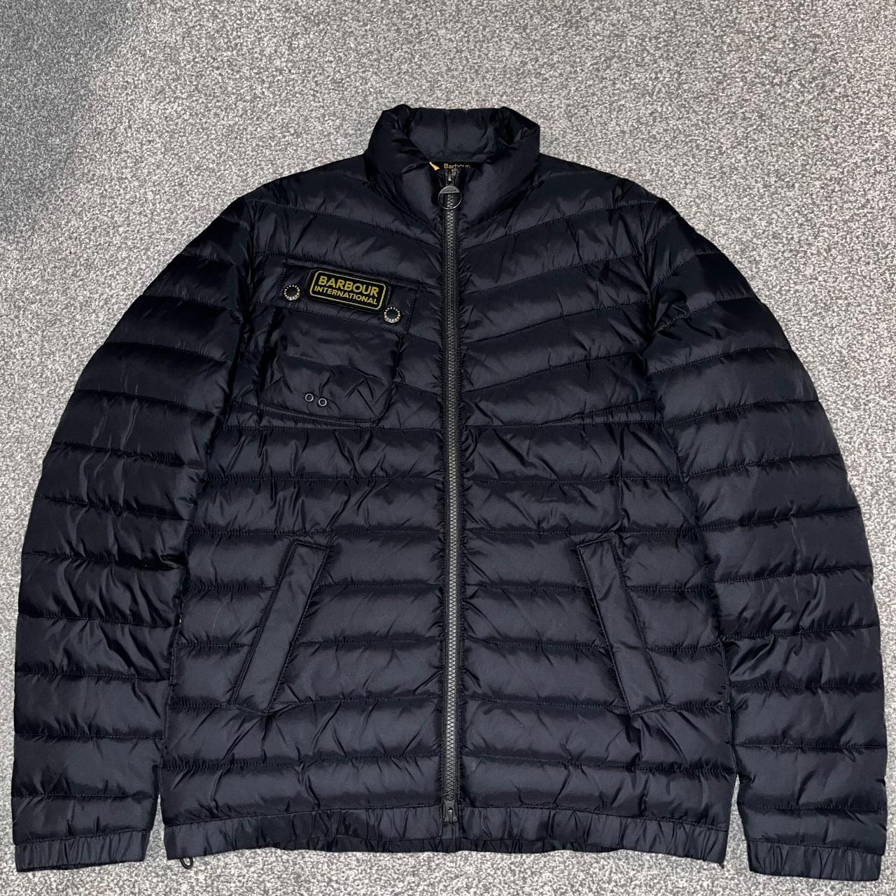 Barbour international chain baffle clearance quilted jacket