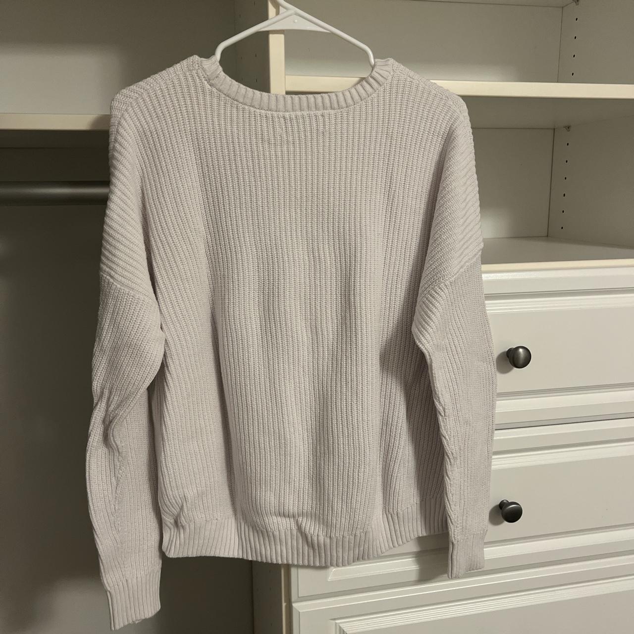 Hollister white sweater