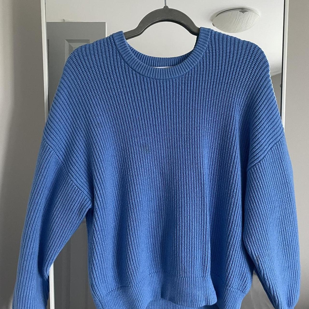 Zara Women's Blue Jumper Depop