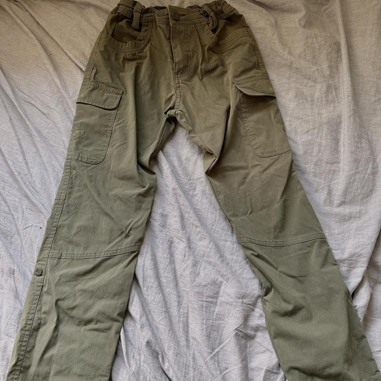 green boy scout cargo pants :) size: XXS-XS feel... - Depop