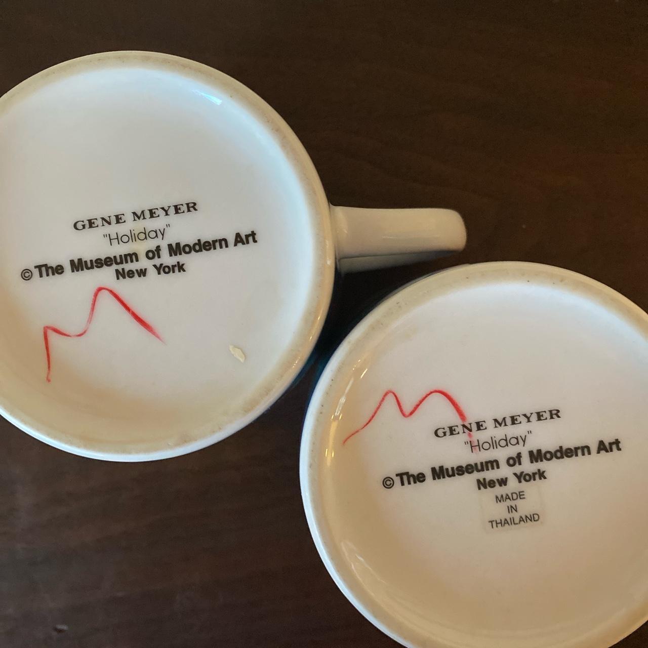 Museum Of Modern Art Gene Meyer Porcelain Holiday Mugs - Set of 4 Never  Used