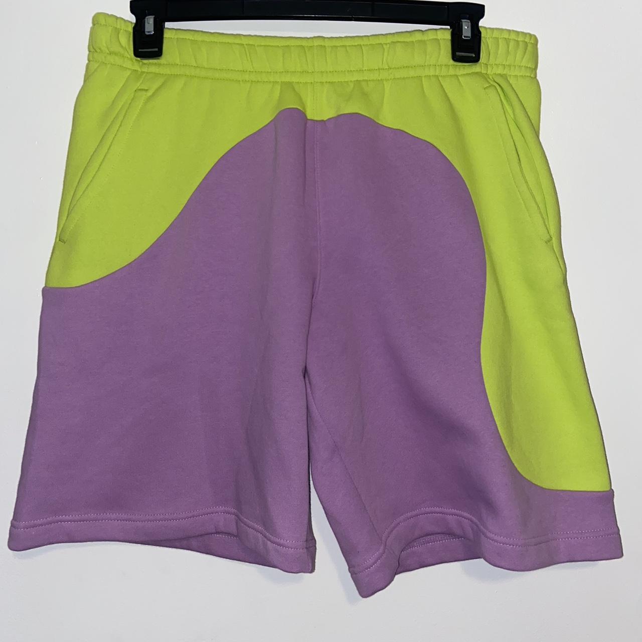 Green and 2024 purple shorts