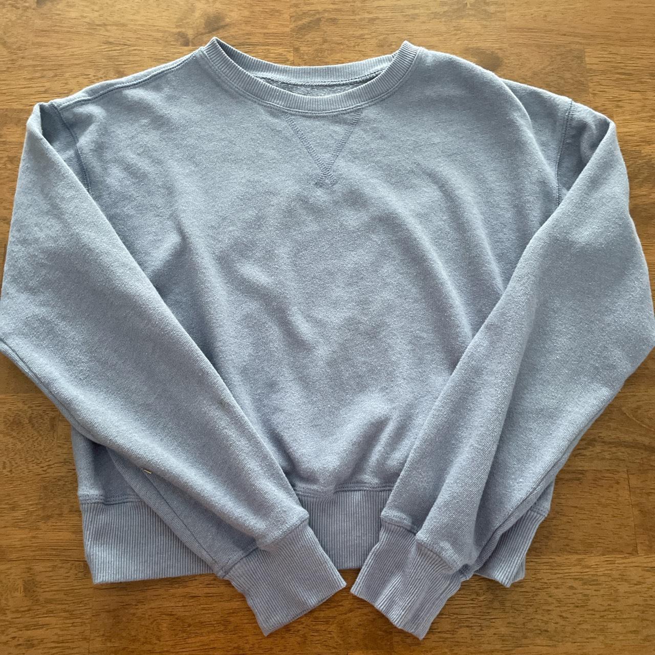 Blue Crewneck Crop Sweatshirt So lounge life crew