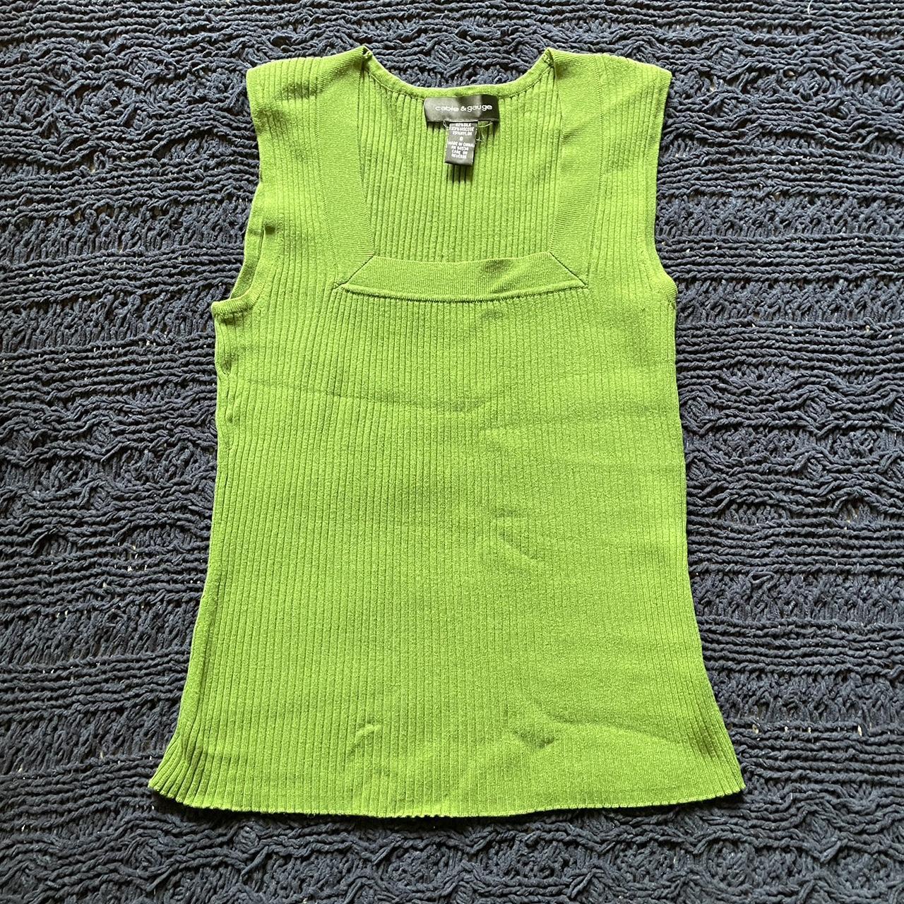 Cable & Gauge Women's Green T-shirt | Depop