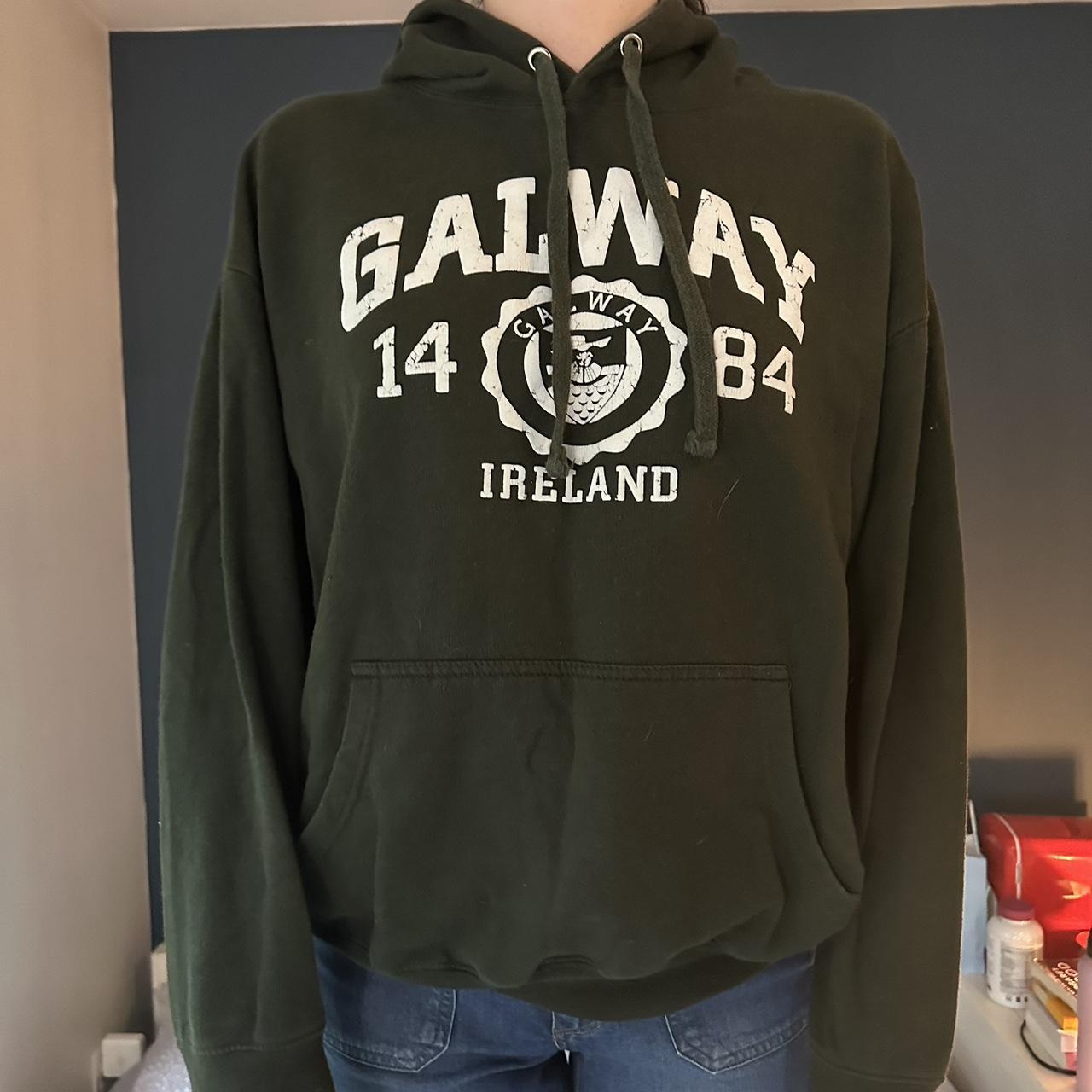 Dark green Galway Ireland sweatshirt, large ireland... Depop