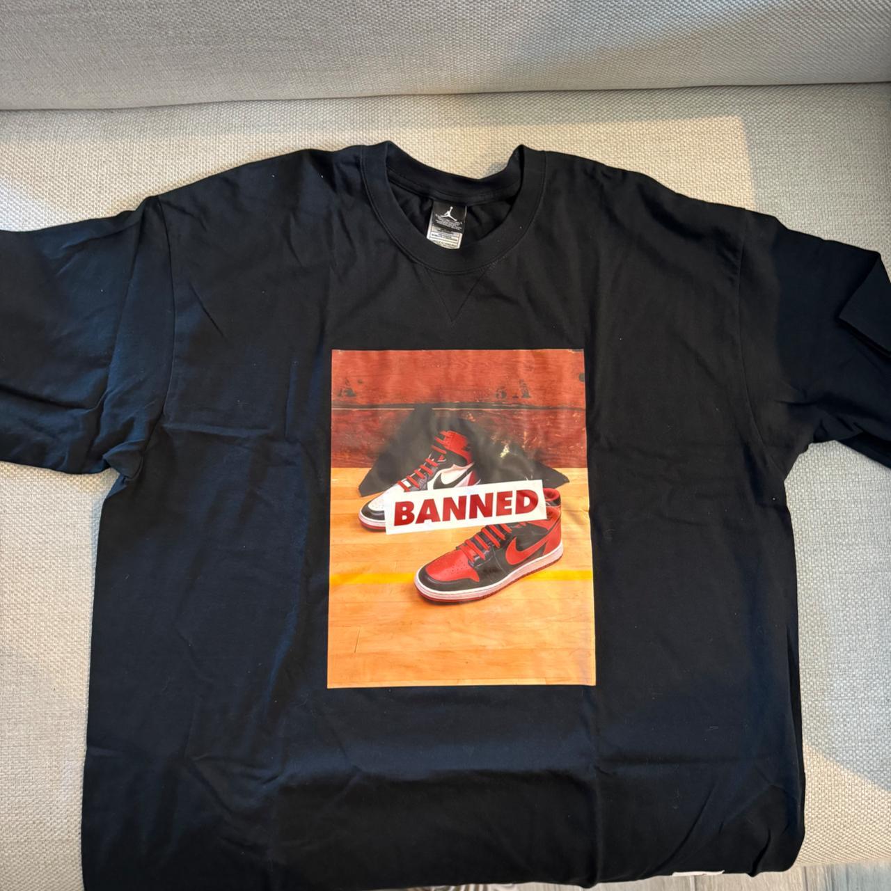 Jordan Banned 1 T Shirt sz XL black DS