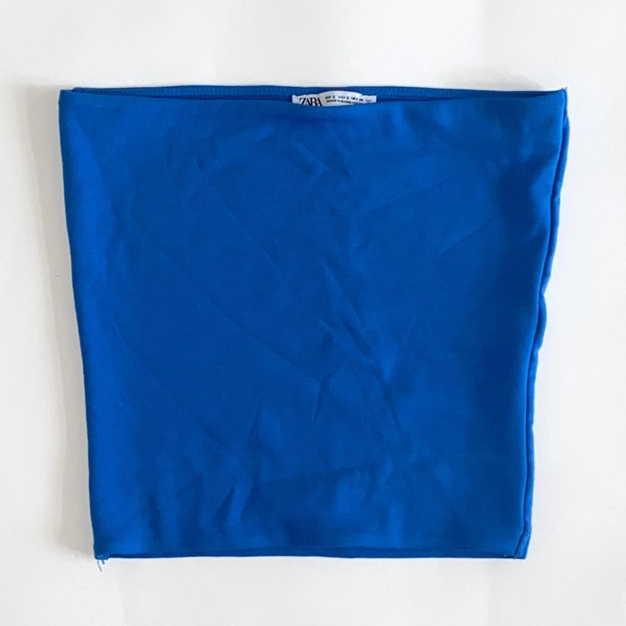 Zara Women's Blue Vest Depop