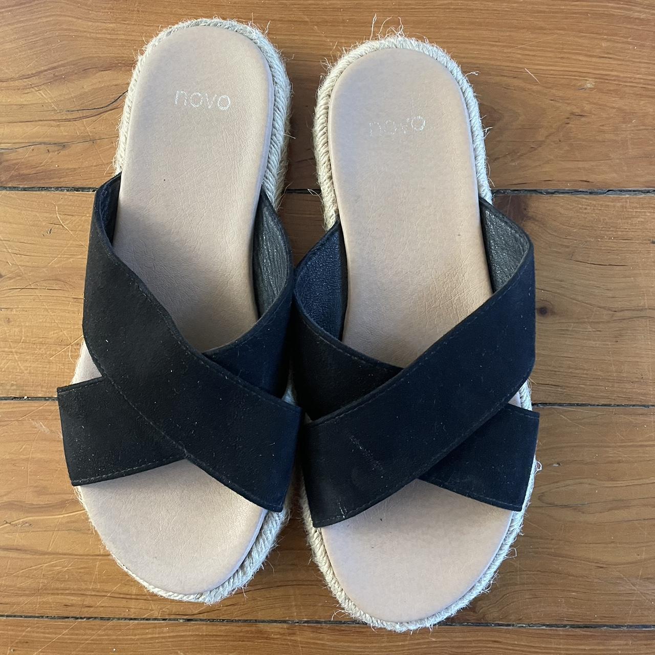 Novo espadrille slide super comfy Size 7 Only... Depop