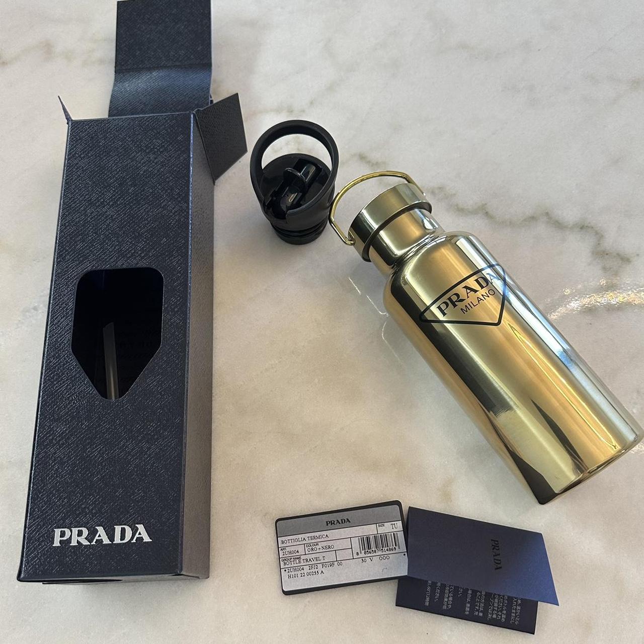 Prada, Accessories, Prada Water Bottle Men Gold