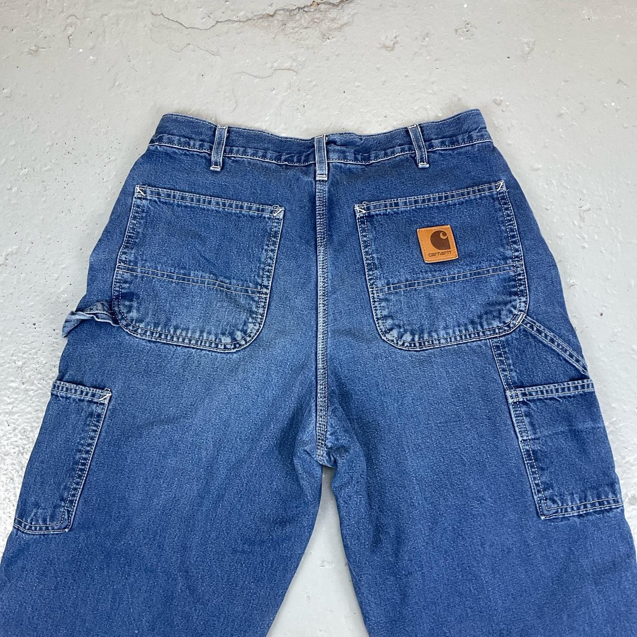 Carhartt made in USA denim carpenter work trousers.... Depop