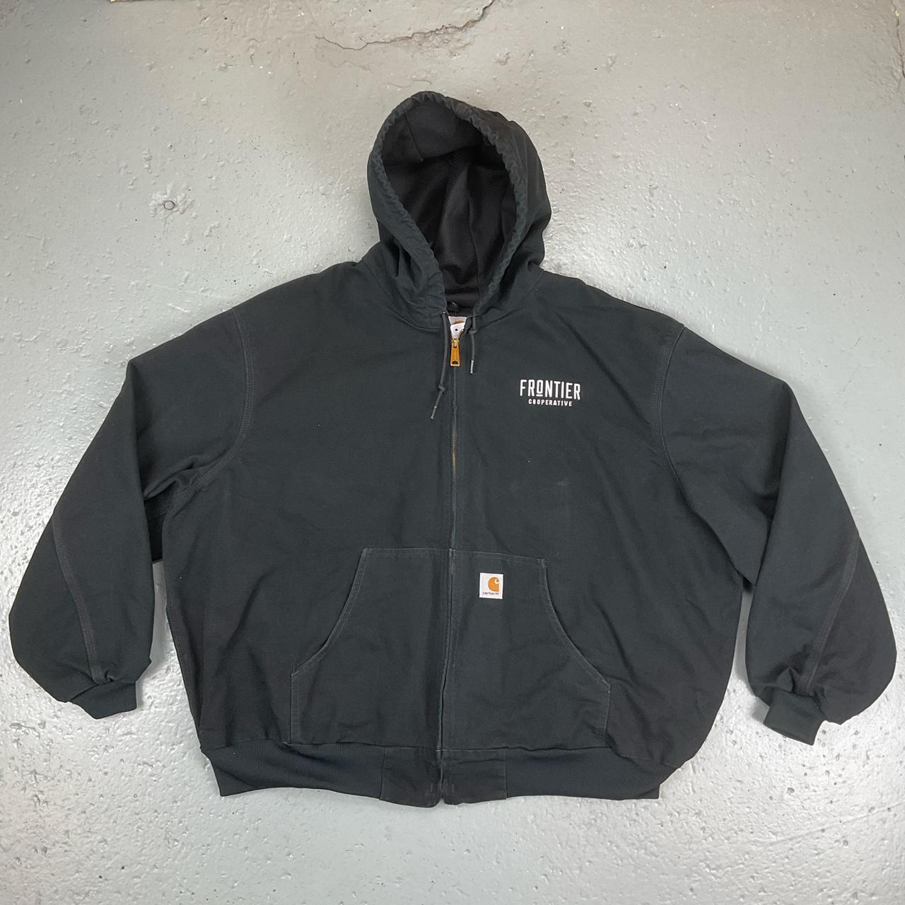 Black carhartt jacket with hood best sale