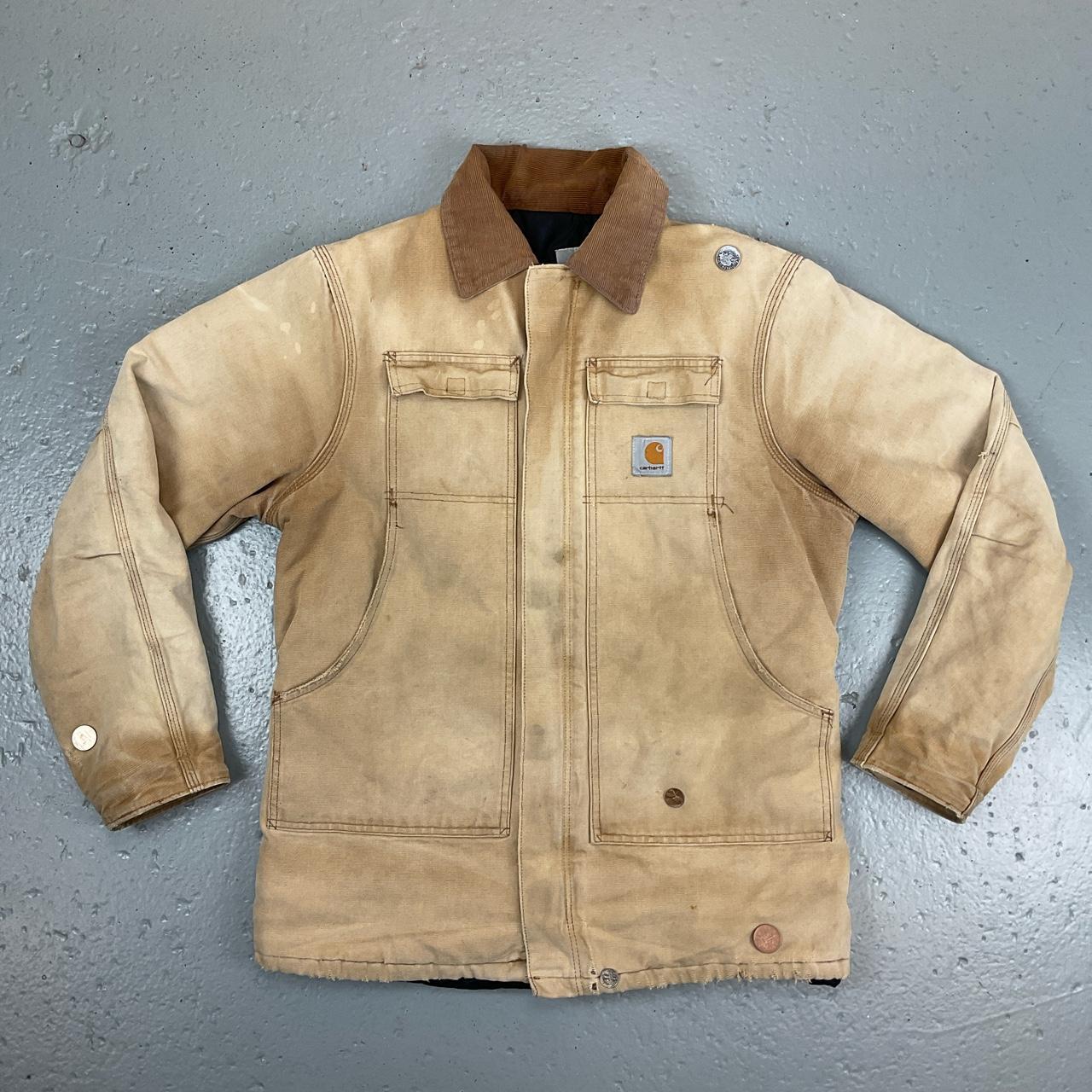 Carhartt hot sale tan jacket