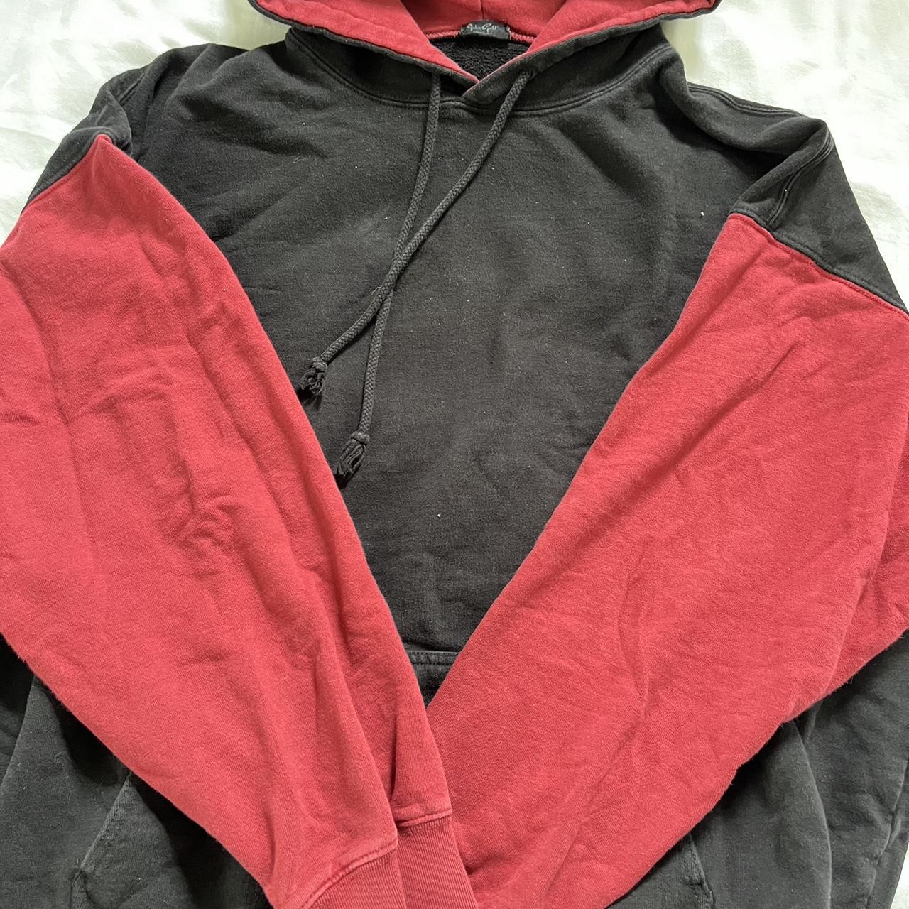 Brandy Melville Women's Red And Black Sweatshirt | Depop