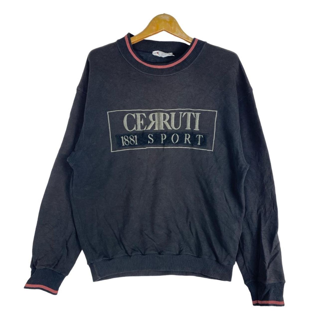 Vintage Cerruti 1881 Sport italy Sweathirst BLACK | Depop