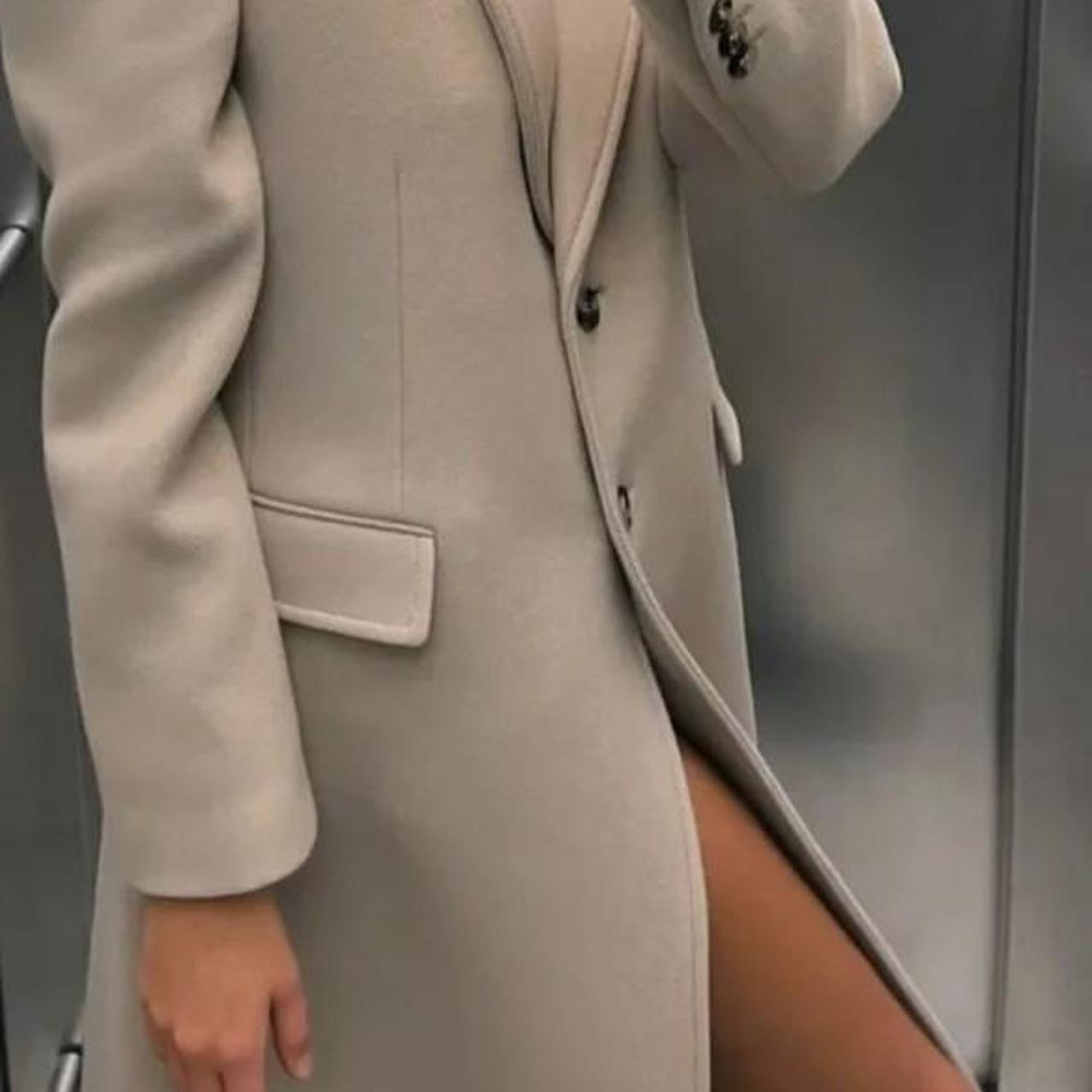 ZARA ZW COLLECTION MANTECO WOOL BLEND COAT RRP | Depop
