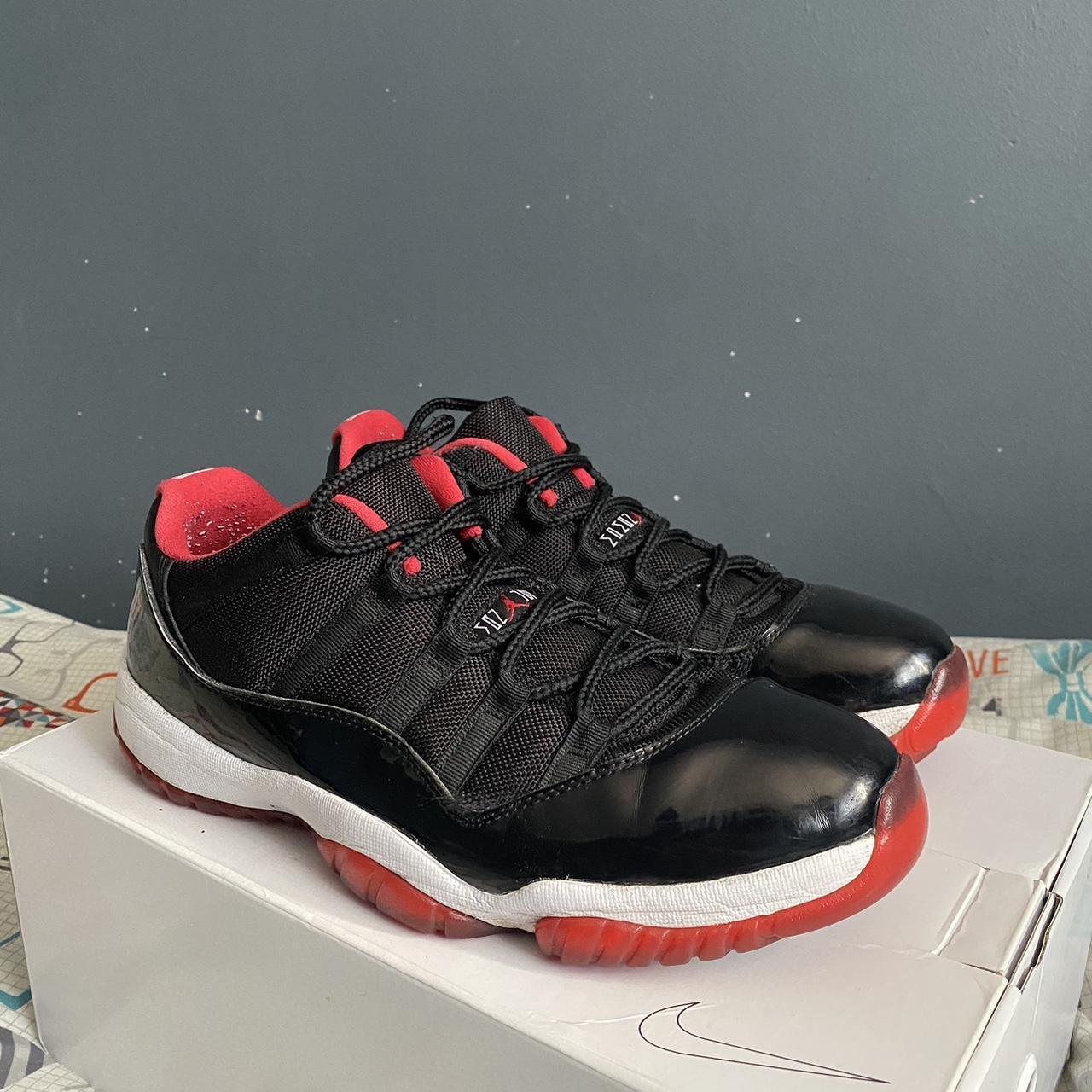 Jordan 11 Bred low Size uk 9 No box Open to... - Depop