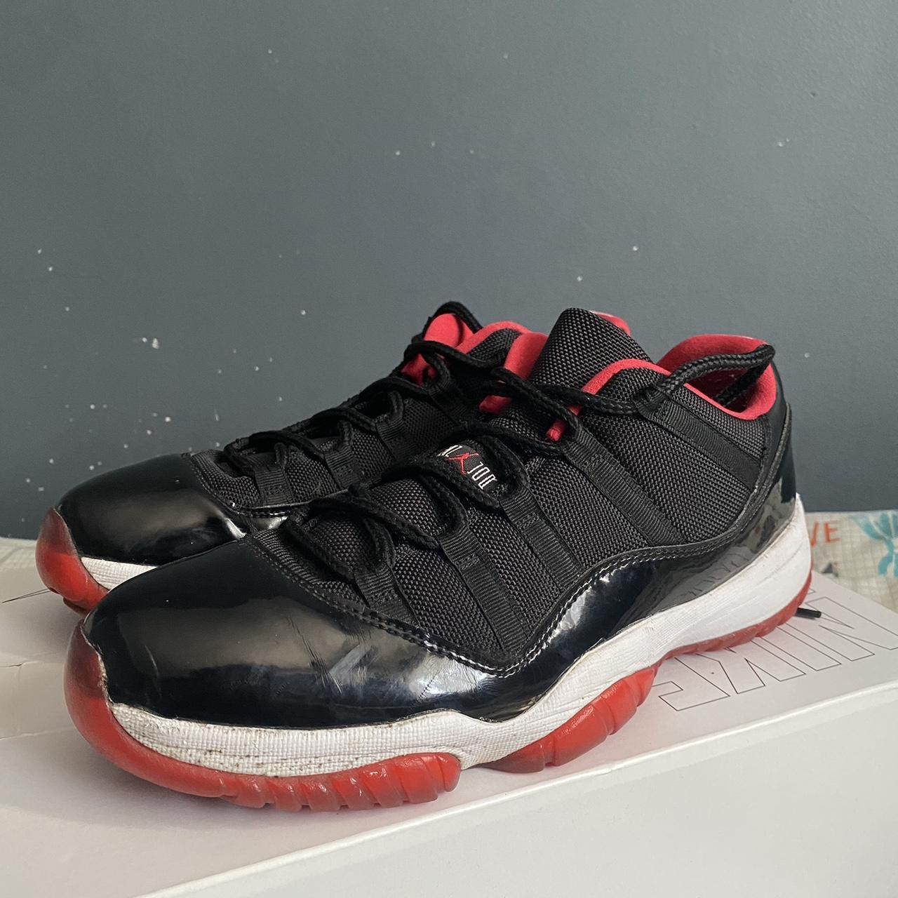 Jordan 11 Bred low Size uk 9 No box Open to... - Depop