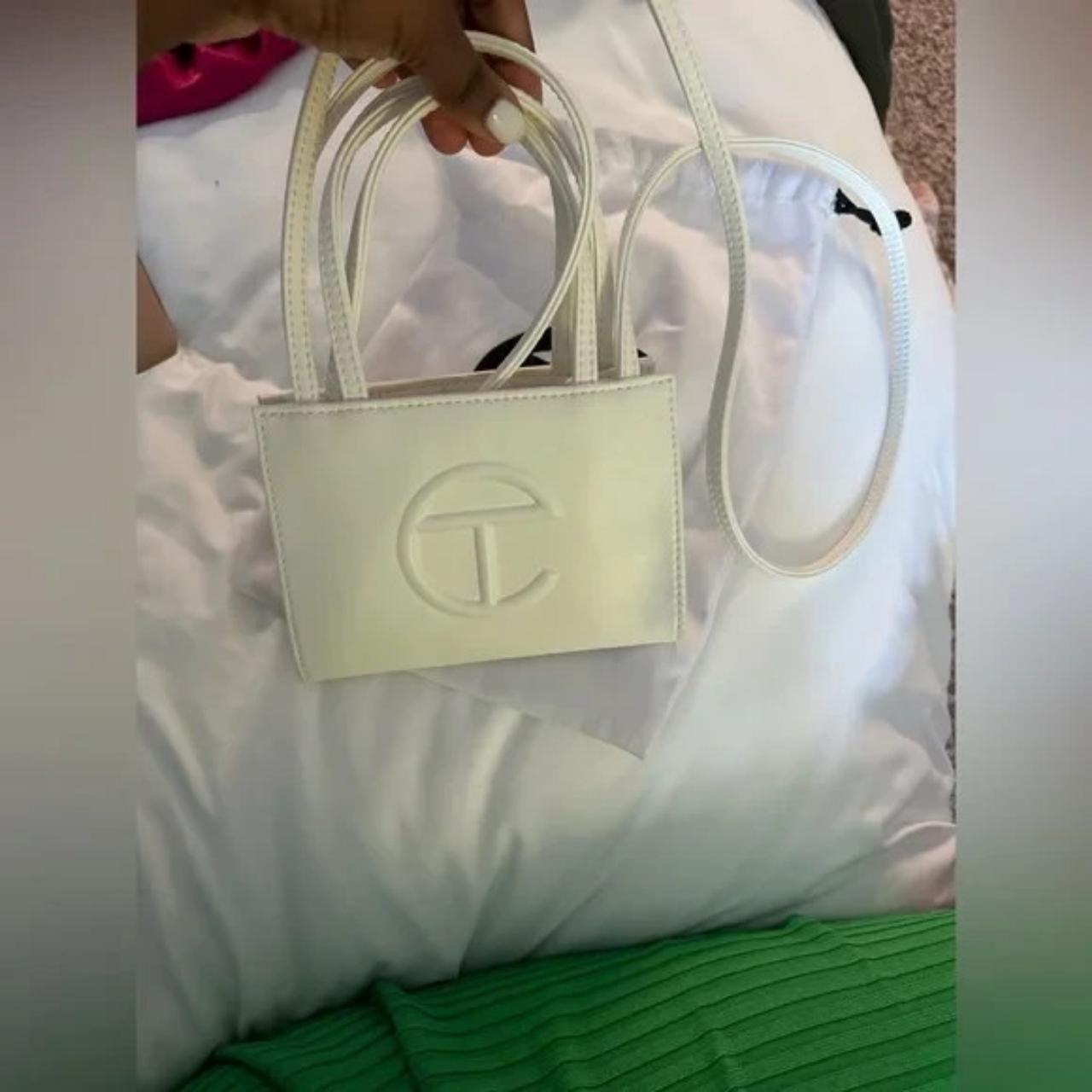 Telfar bag small cheap white