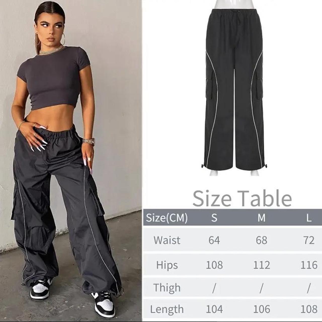 Cargo Pants Women's Baggy Pants Streetwear Fairycore... - Depop