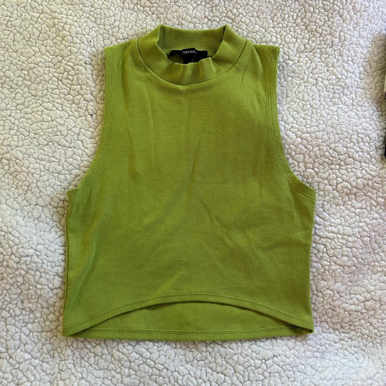 BRAT 💚 green tank top! - nwot, never worn - comfy... - Depop